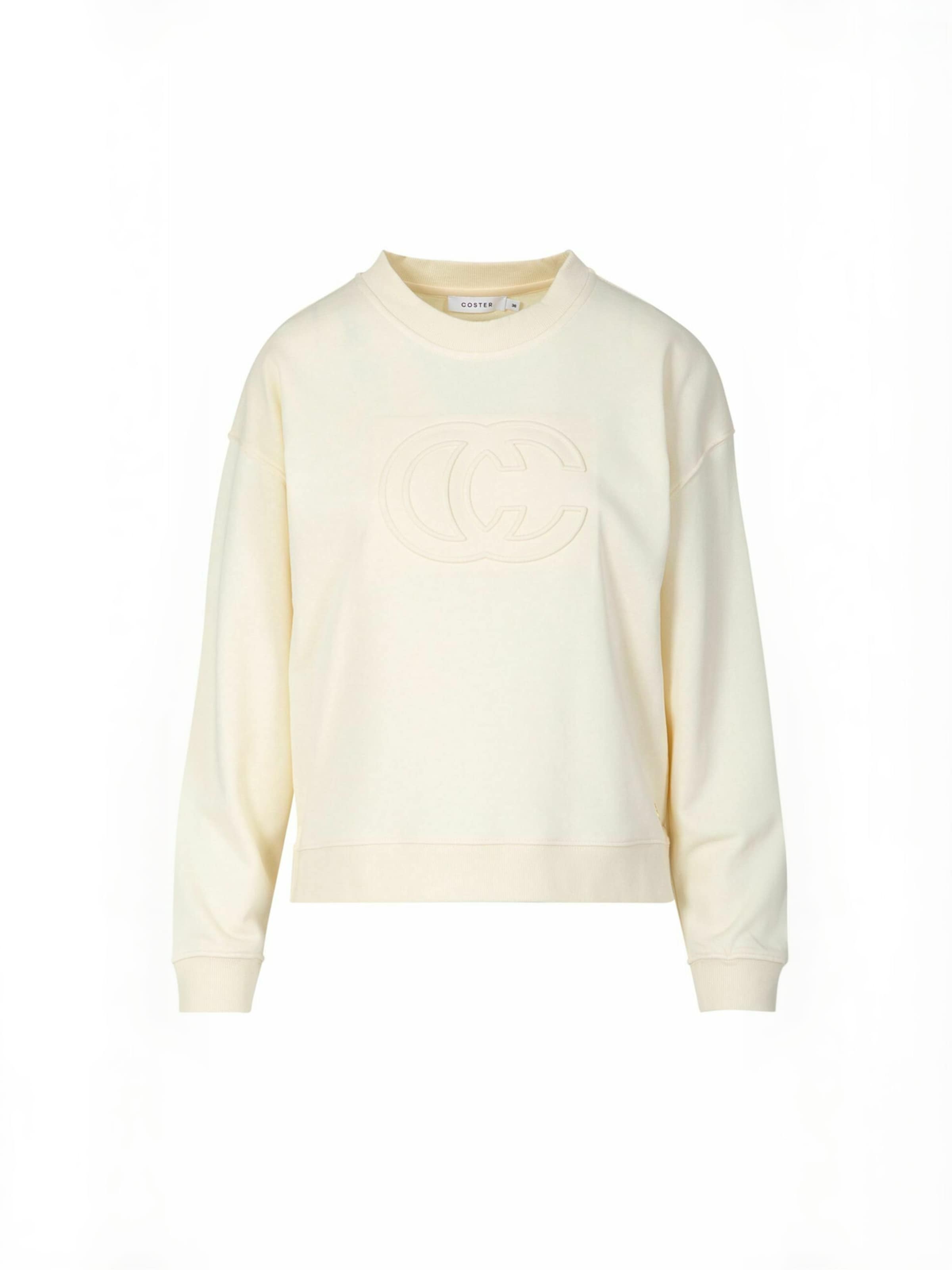 Coster Copenhagen Shirt ' Logo ' in L in creme, Produktansicht