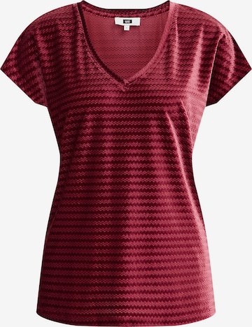 WE Fashion Shirt in Rood: voorkant