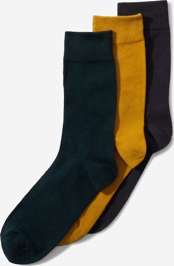 Calzino 'JACASHER' in 41-46 JACK & JONES di colore curry / verde scuro / nero, Visualizzazione prodotti