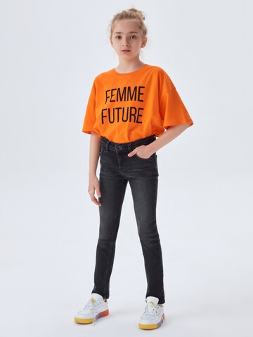 LTB - Skinny Calças de ganga 'Isabella' em cinzento