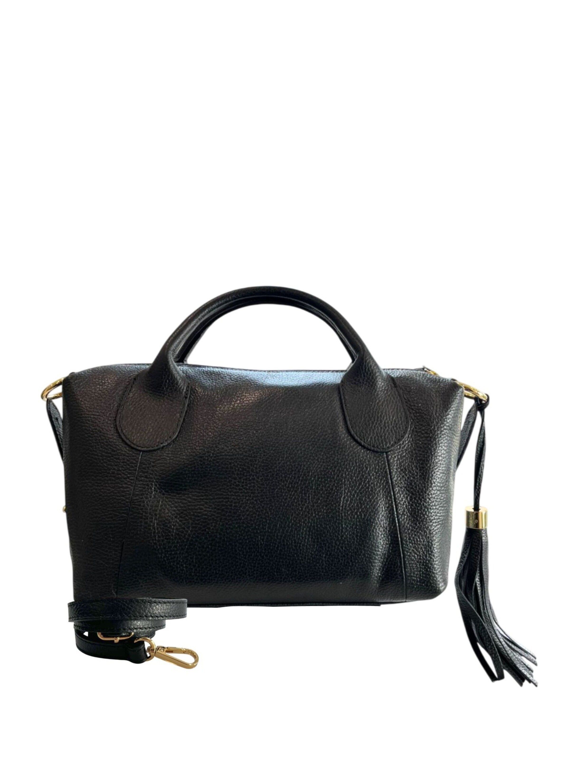 Borsa a mano 'Borsa a Mano Donna Pelle Vacchetta 100% - Modello Lucca Baldinini' di Baldinini Trend in nero