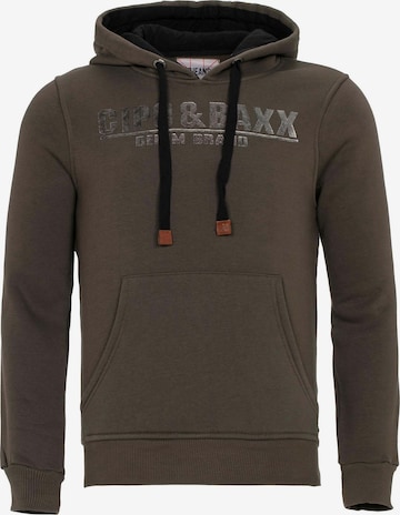 CIPO & BAXX Sweatshirt 'Tribe' in Bruin: voorkant