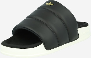 ADIDAS ORIGINALS Pantoletter 'Adilette Essential' i sort: forside