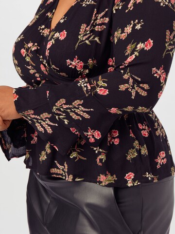 ABOUT YOU Curvy Blouse 'Lil' in Zwart