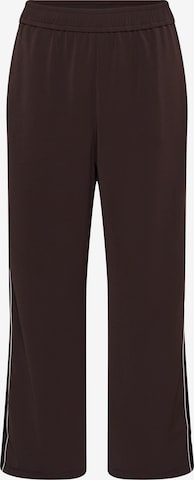 Wide Leg Pantalon 'Gally' KAFFE CURVE en marron : devant