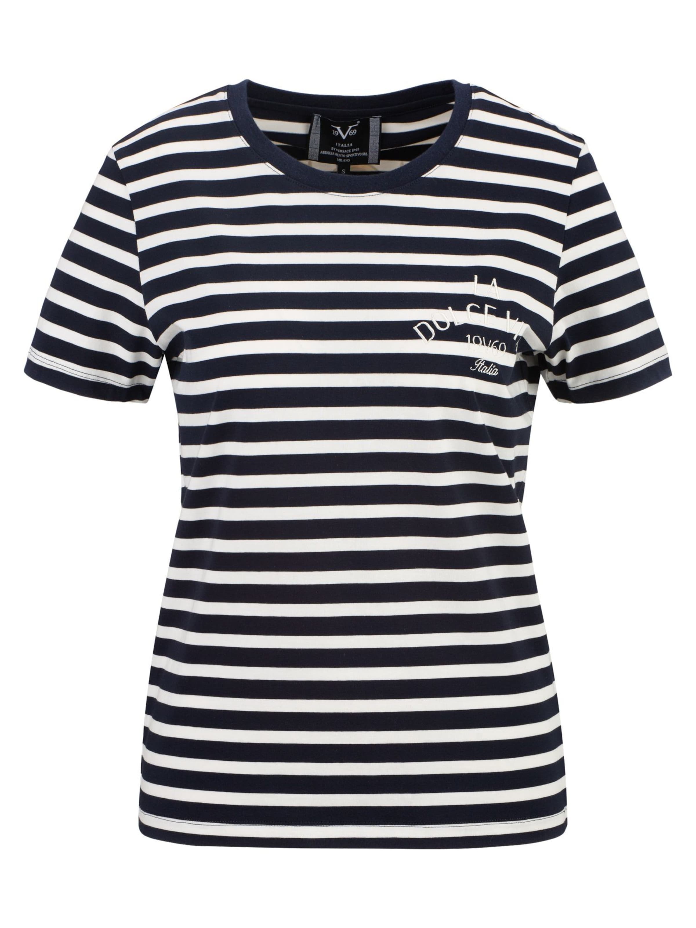 19V69 ITALIA - Camisa 'Bella Marina' em azul: frente