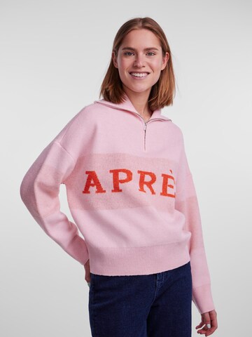 PIECES Sweater 'JORDAN' in Pink: front