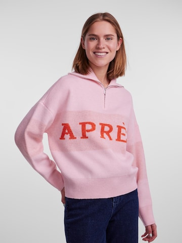 PIECES Sweater 'JORDAN' in Pink: front
