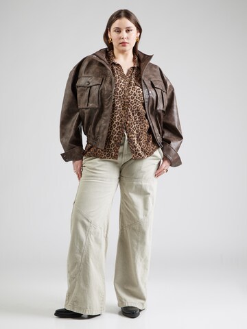 Vero Moda Curve Блузка 'VMBumpy' в Бежевый