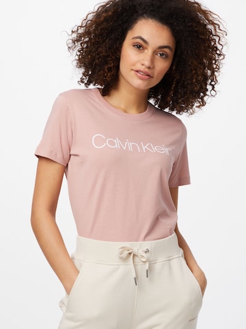 Calvin Klein - Camiseta en rosa: frente