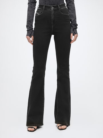 DIESEL - Acampanado Vaquero '1973 D-PARTT' en negro: frente