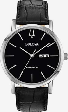 Bulova Analog Watch in Black: front