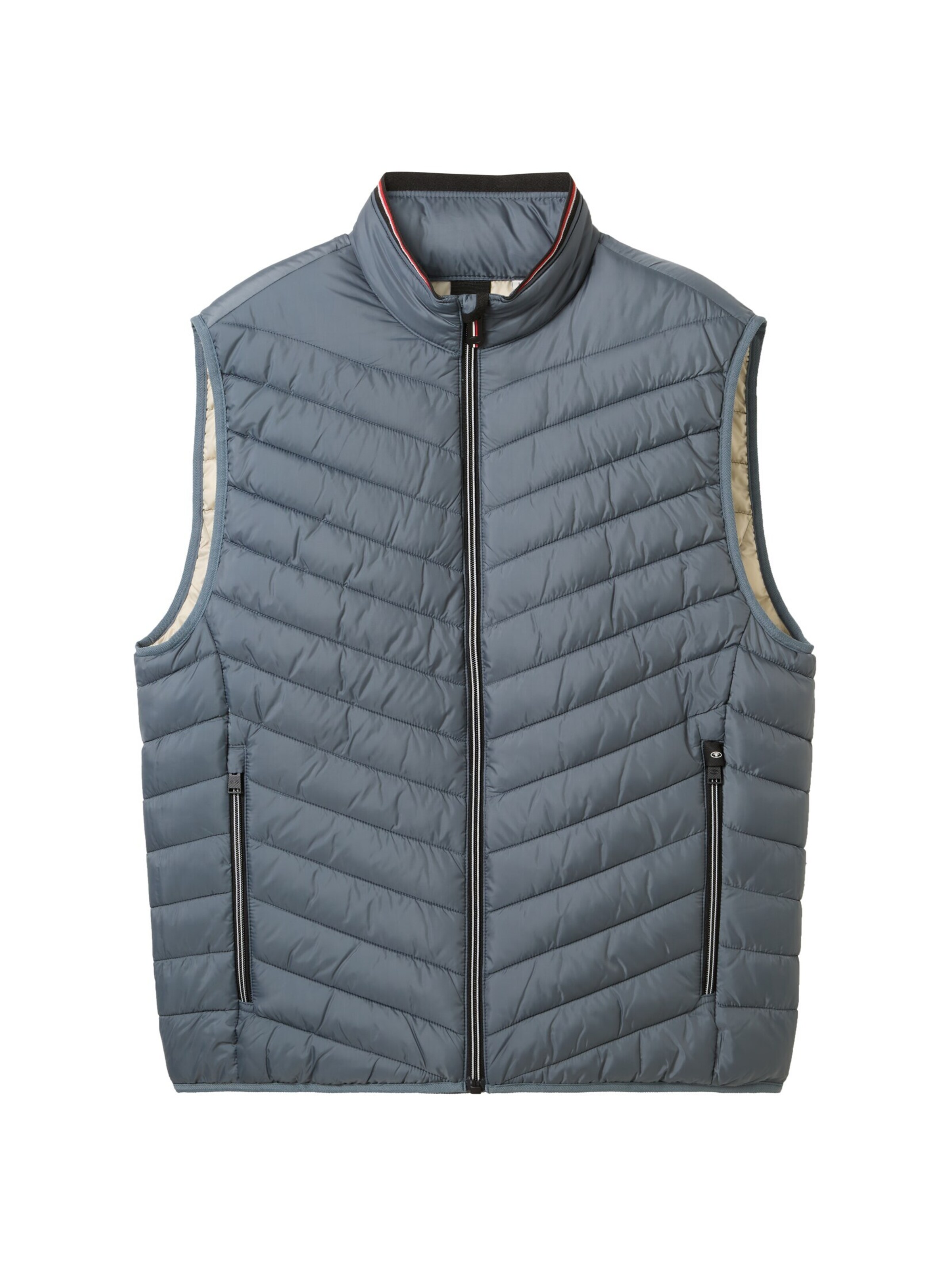 TOM TAILOR Bodywarmer in Grijs: voorkant