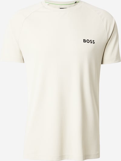 Sportiniai marškinėliai iš BOSS, spalva – nebalintos drobės spalva / juoda, Prekių apžvalga