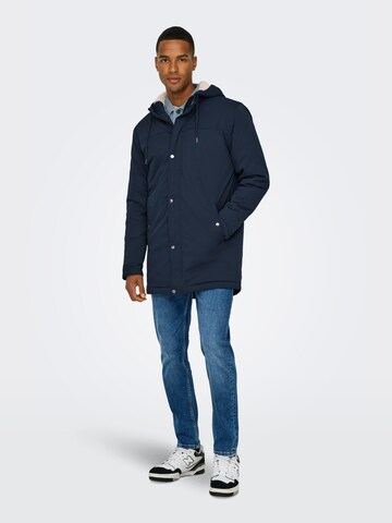 Parka invernale 'ONSAlexander' di Only & Sons in blu