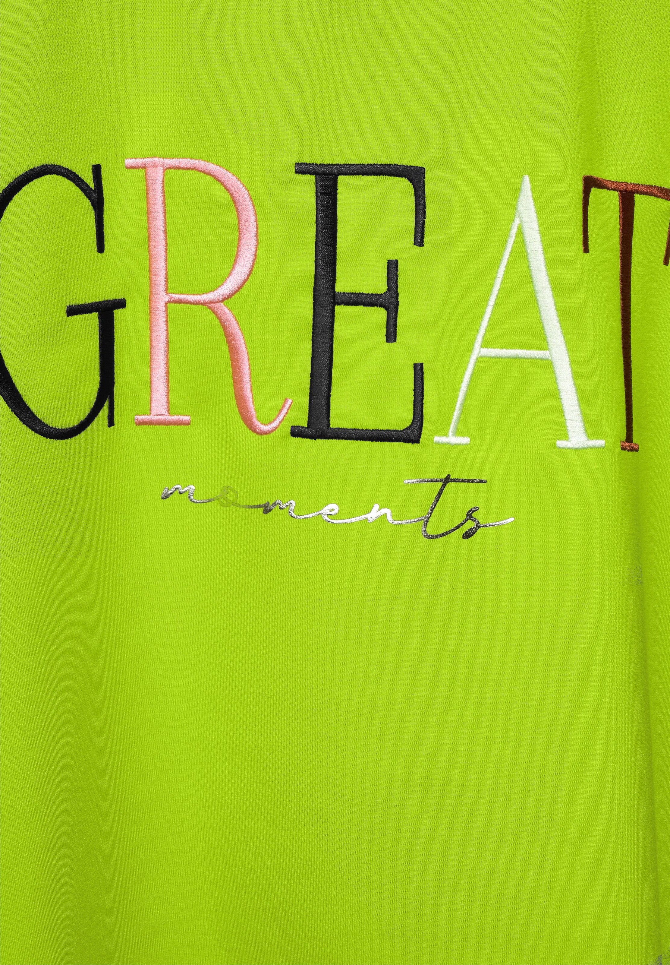 STREET ONE Sweatshirt in Hellgrün STREET ONE Sweatshirt in Hellgrün