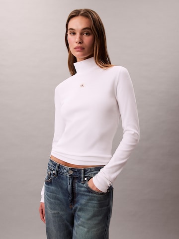 T-shirt Calvin Klein Jeans en blanc : devant