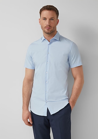 s.Oliver Regular fit Button Up Shirt in Blue