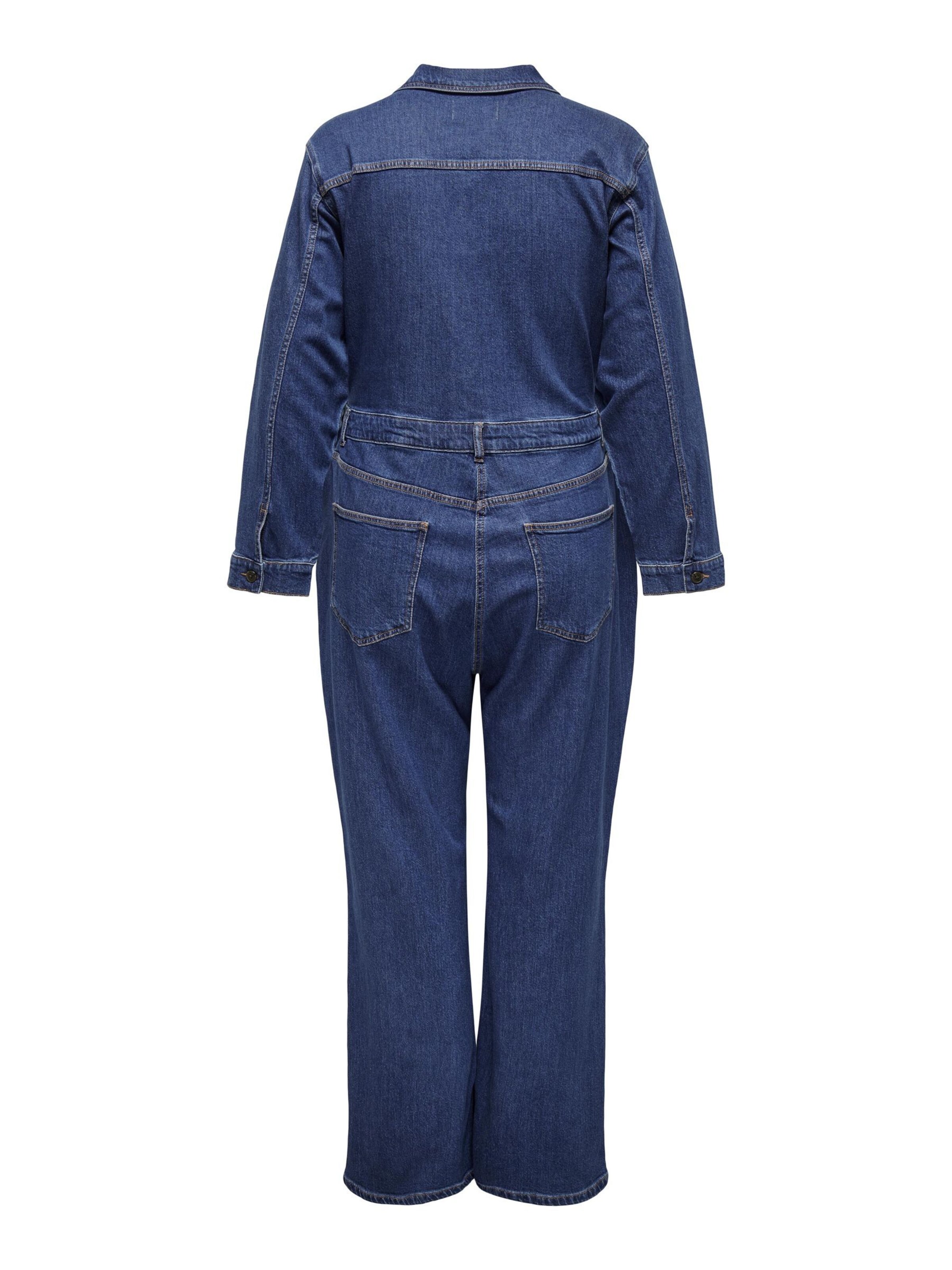 ONLY Carmakoma Jumpsuit 'Poppy' in Blauw