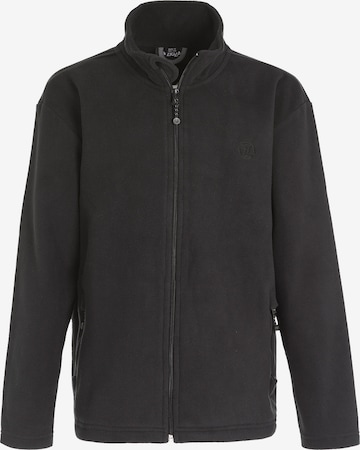 ZigZag Athletic Fleece Jacket 'Zap' in Black: front