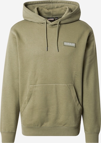 NAPAPIJRI Sweatshirt in Groen: voorkant