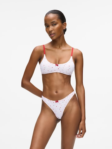 Karl Lagerfeld Бюстье Бюстгальтер в Белый: спереди