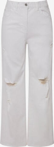 Studio Untold Wide leg Jeans in White: front