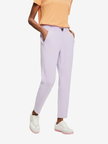 Coupe slim Pantalon ESPRIT en violet