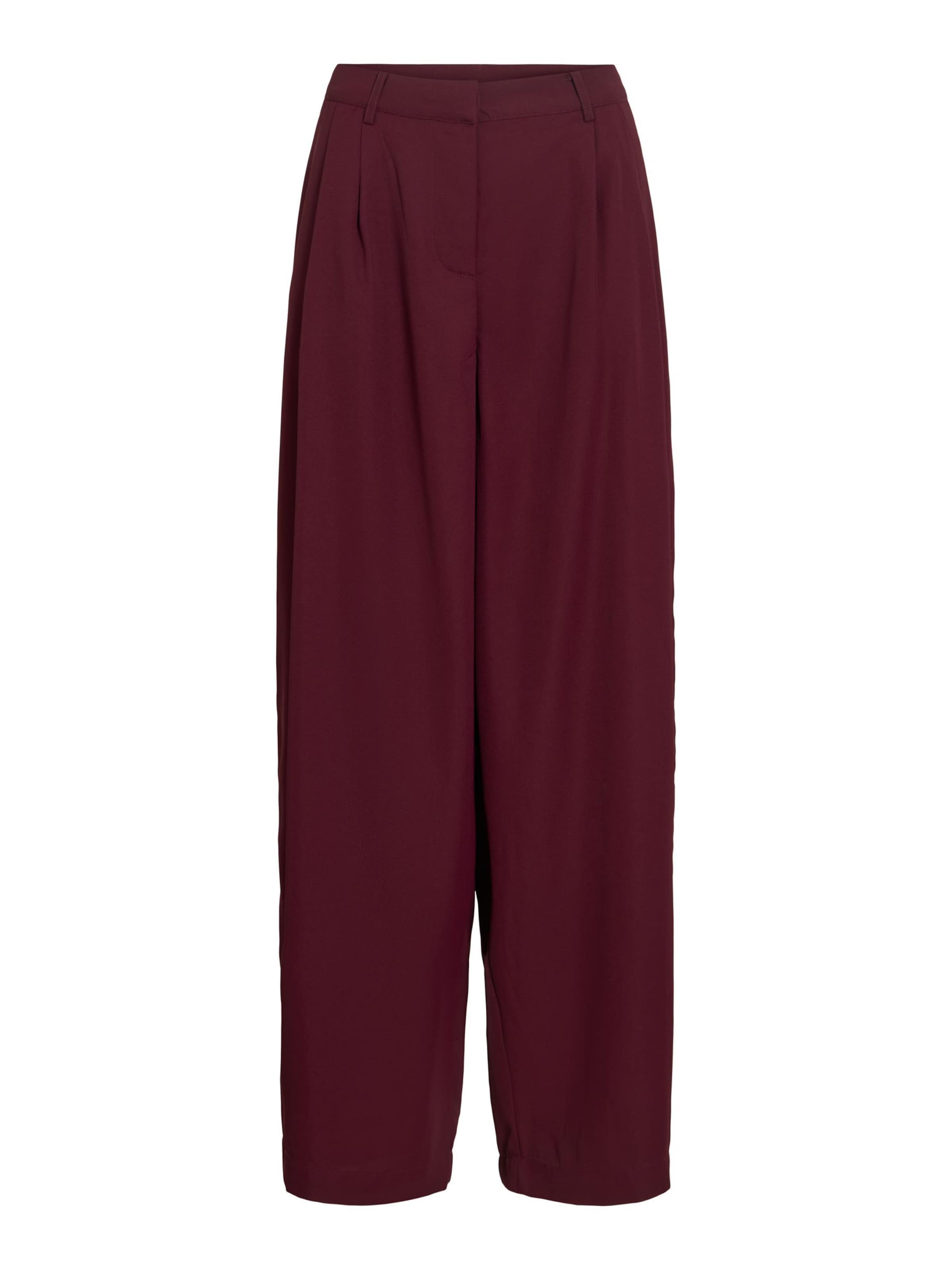 Pantaloni con pieghe 'VILee' di VILA in rosso: frontale