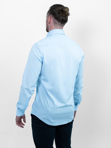 Vercate Slim Fit Businesshemd 'No. 7' in Blau