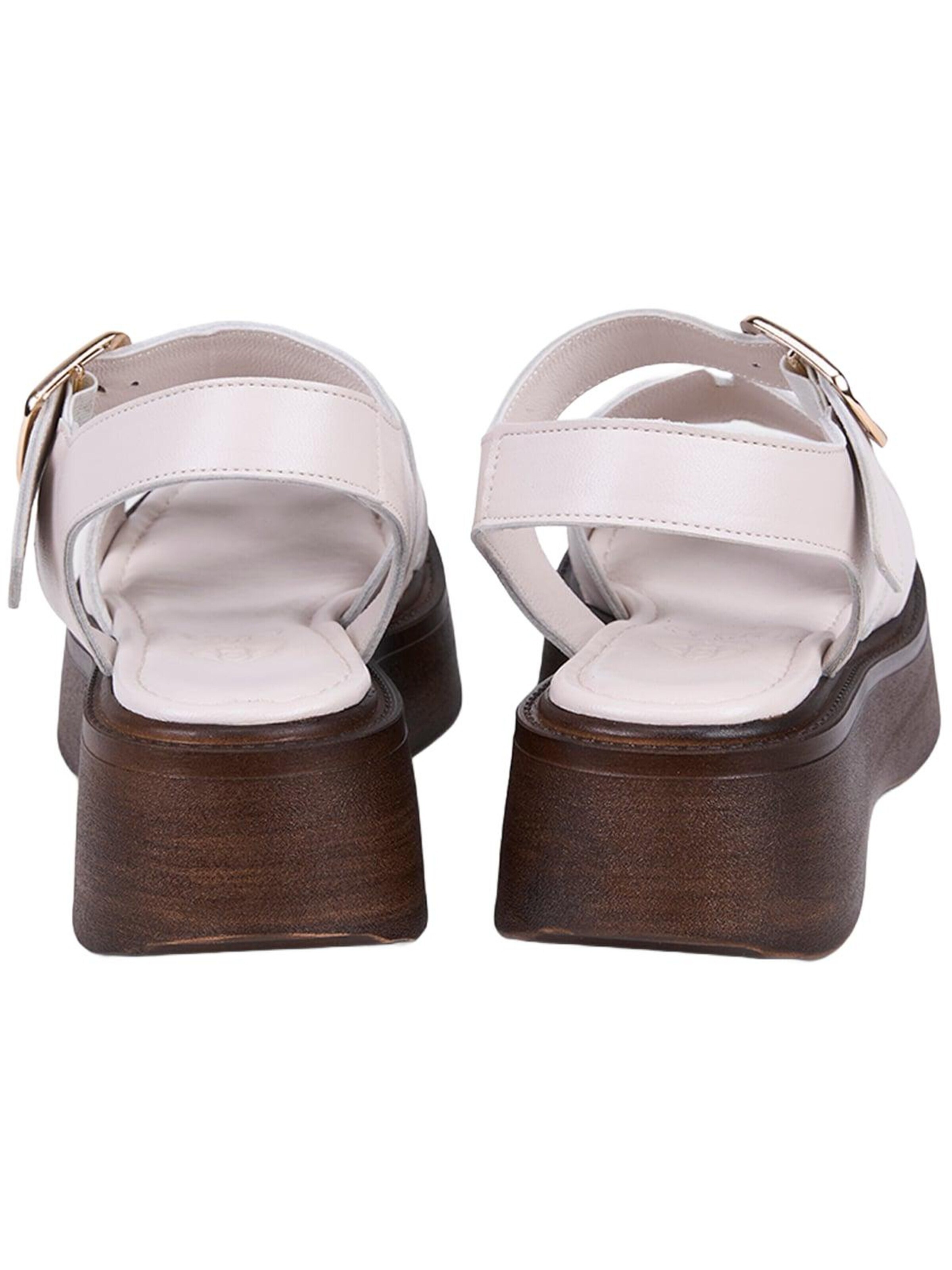 Desa Sandals 'Keilsandalen' in White