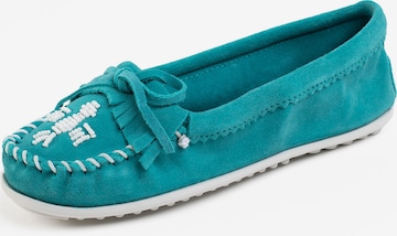 Minnetonka Moccasin 'Thunderbird Limited Edition' in Blue: front