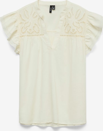 Camicia da donna 'VMLINE' di VERO MODA in bianco: frontale