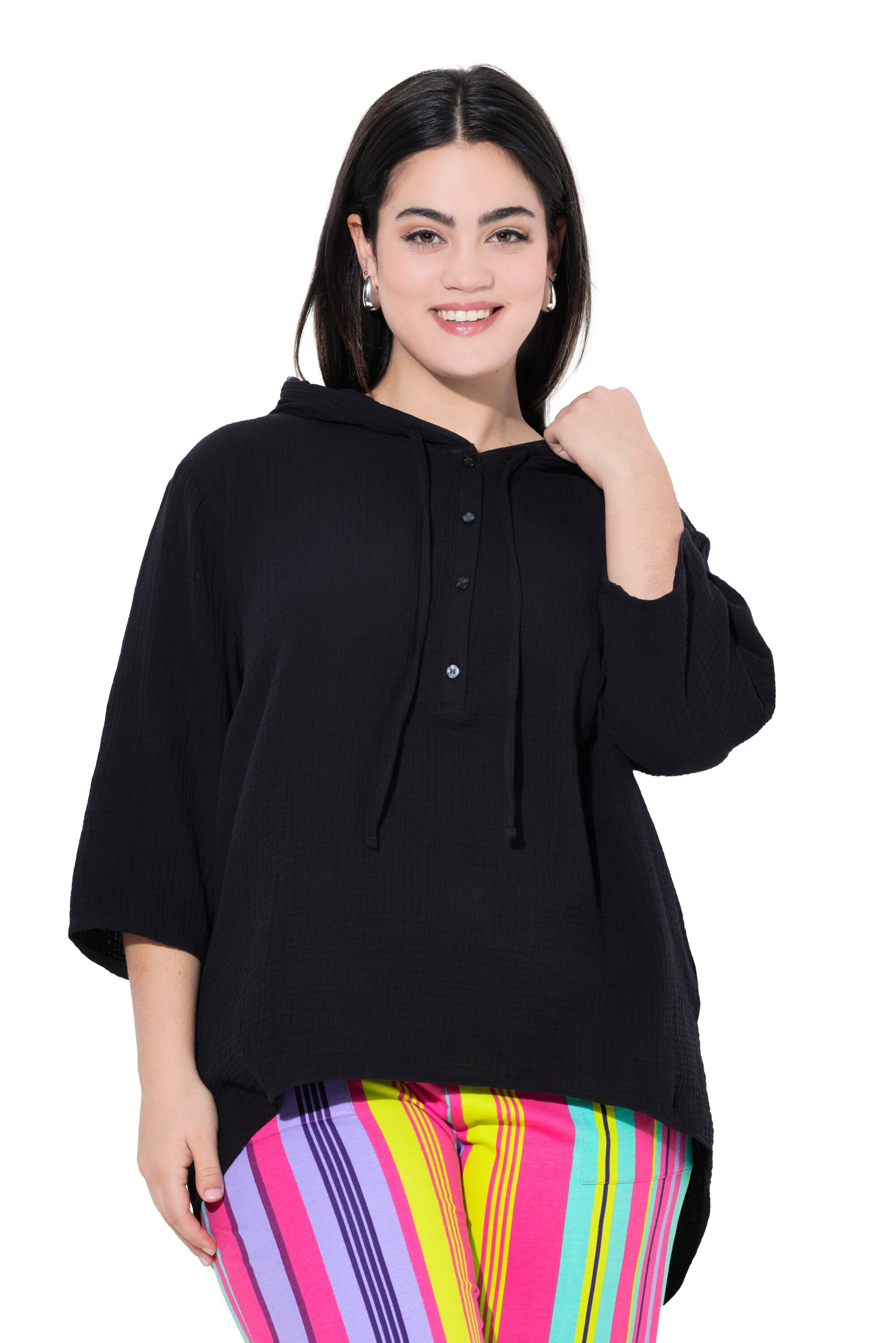 Angel of Style Tunic in Black: front