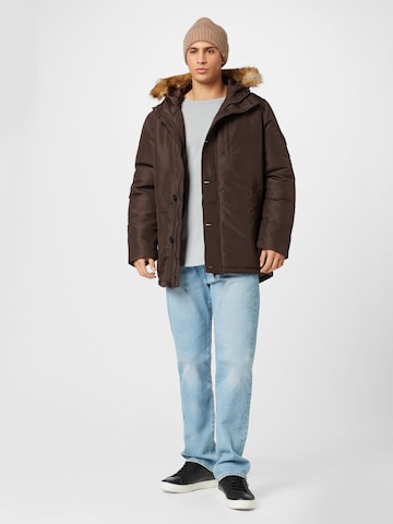 BURTON MENSWEAR LONDON Zimska jakna | rjava barva
