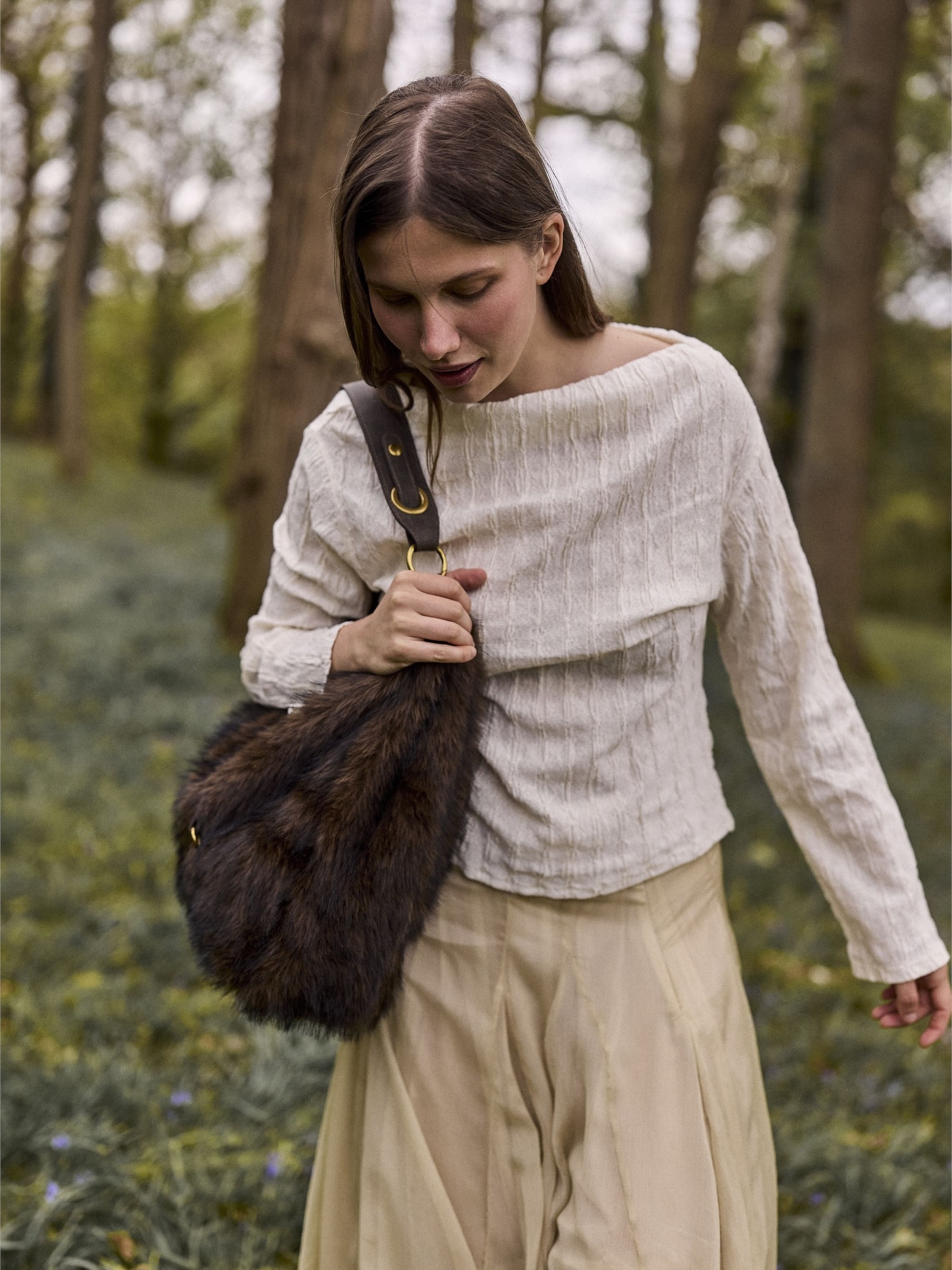 Nat&Nin Shoulder bag 'Tilda' in Brown