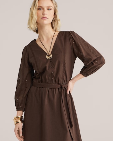 Robe-chemise WE Fashion en marron