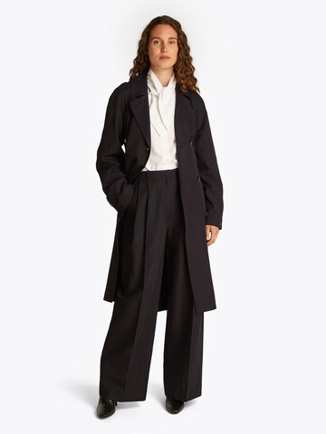 TOMMY HILFIGER - Abrigo de entretiempo 'ESSENTIAL FLUID TRENCH' en negro