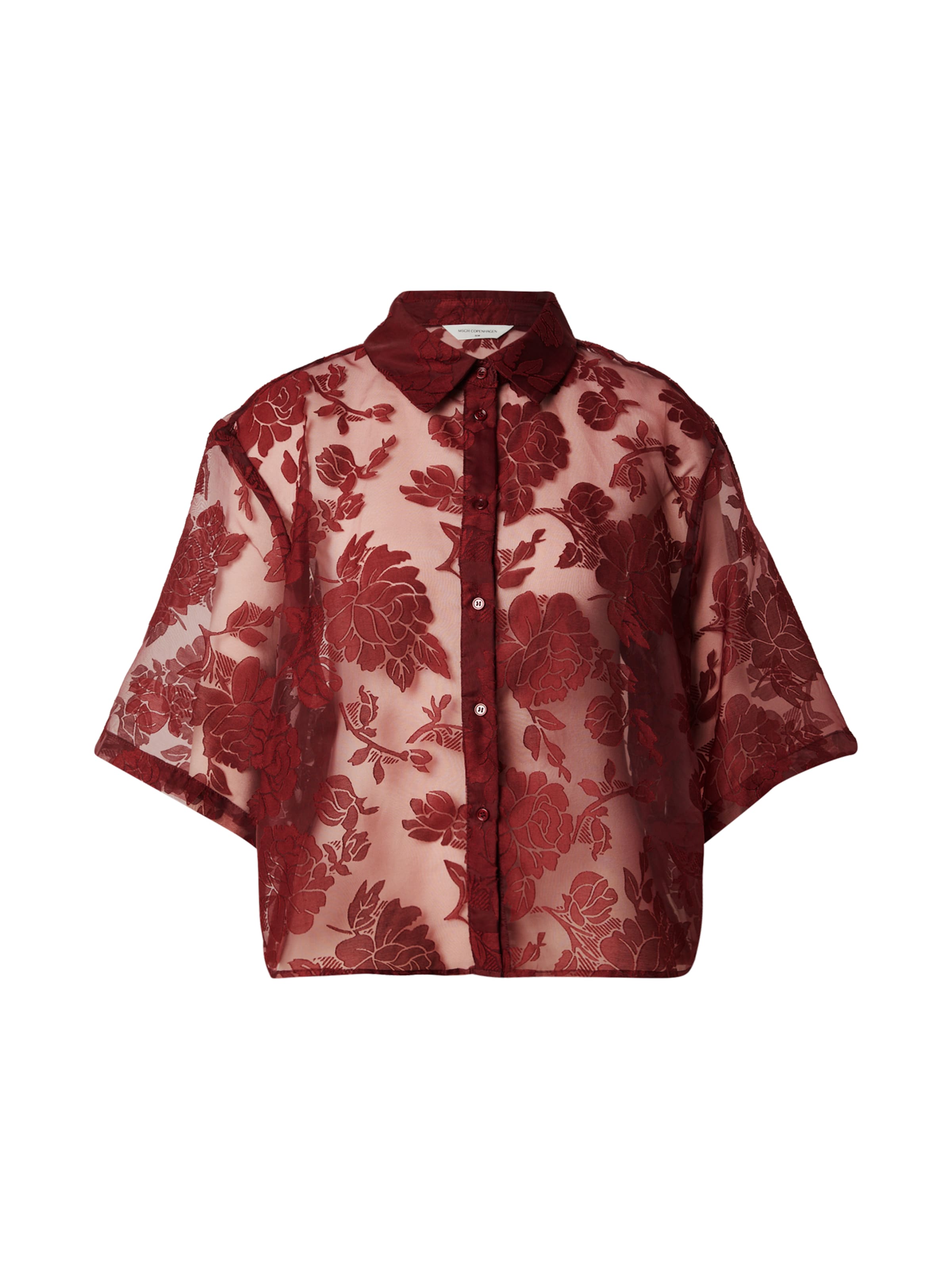 MSCH COPENHAGEN Pluus 'Lettiche', värv punane: eest vaates