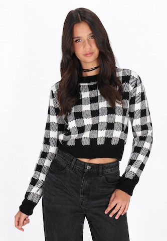 Pull-over myMo ROCKS en noir : devant