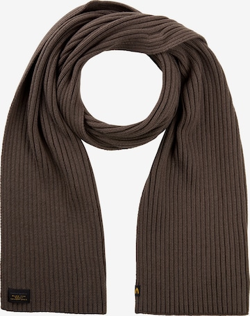 CAMEL ACTIVE Schal aus Baumwoll-Mix in Braun: Vorderseite
