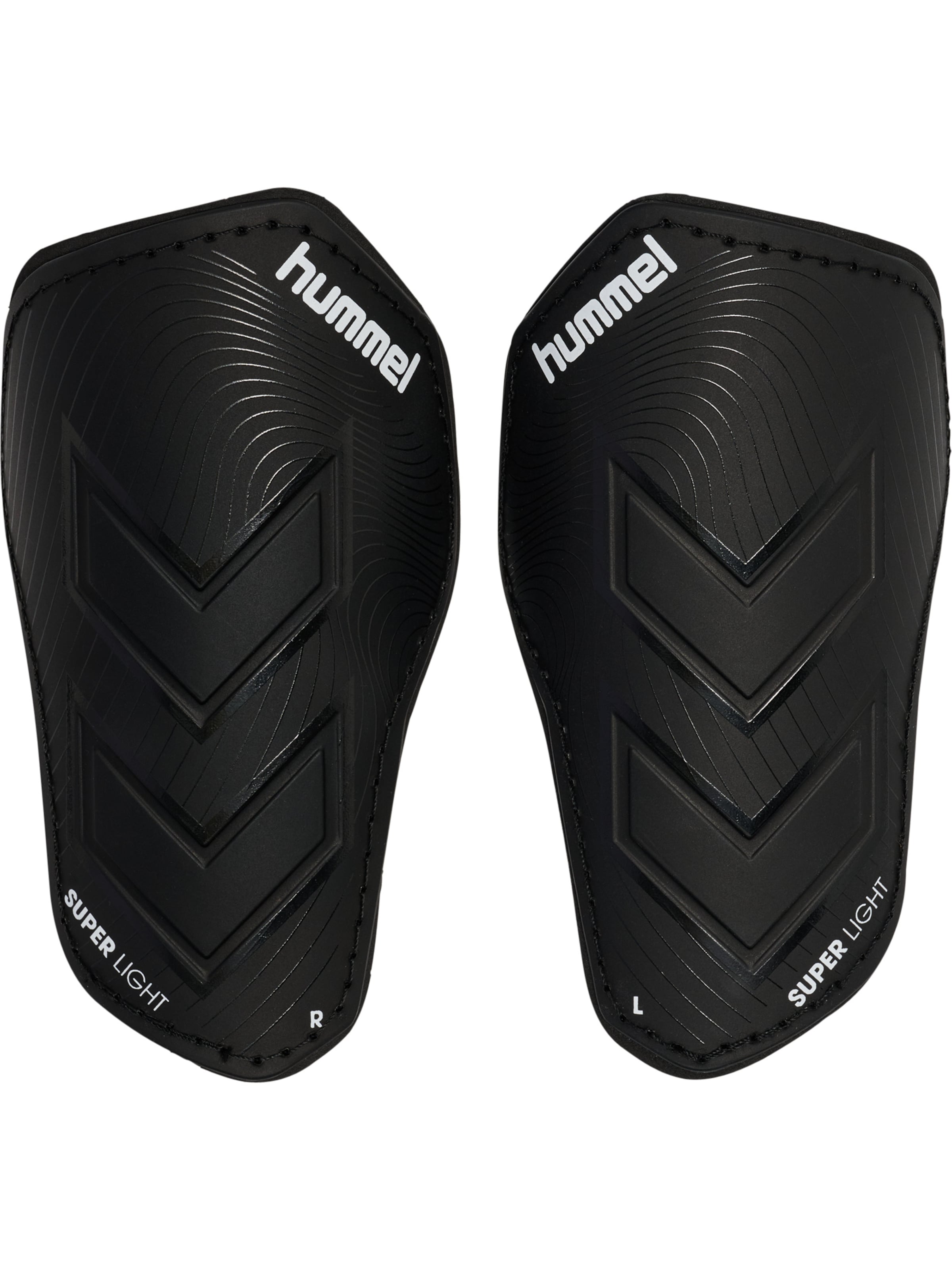 Hummel Schienbeinschoner in Schwarz: Vorderseite