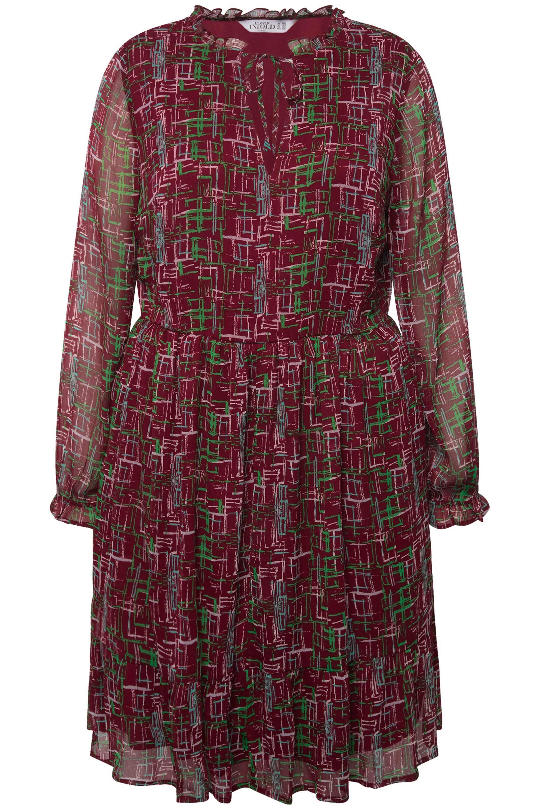 Studio Untold Jurk in Rood: voorkant