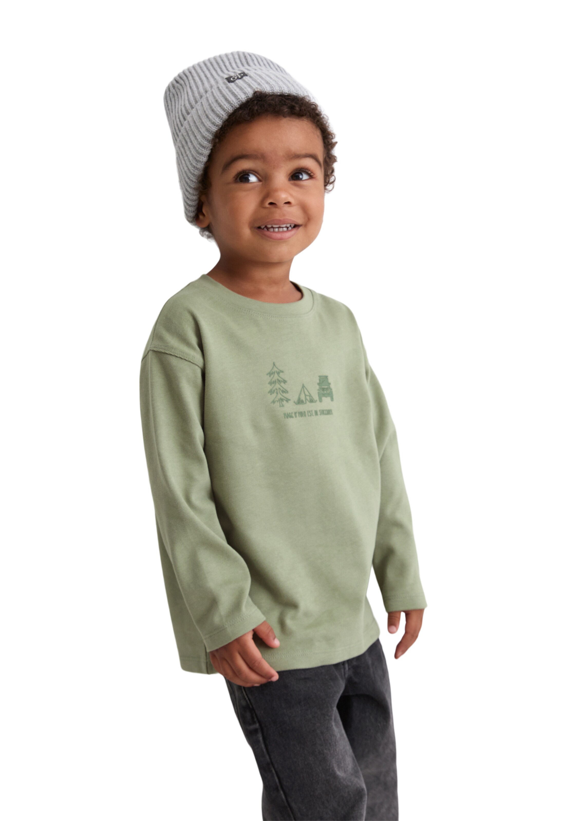 Marc O'Polo Shirt in Groen: voorkant