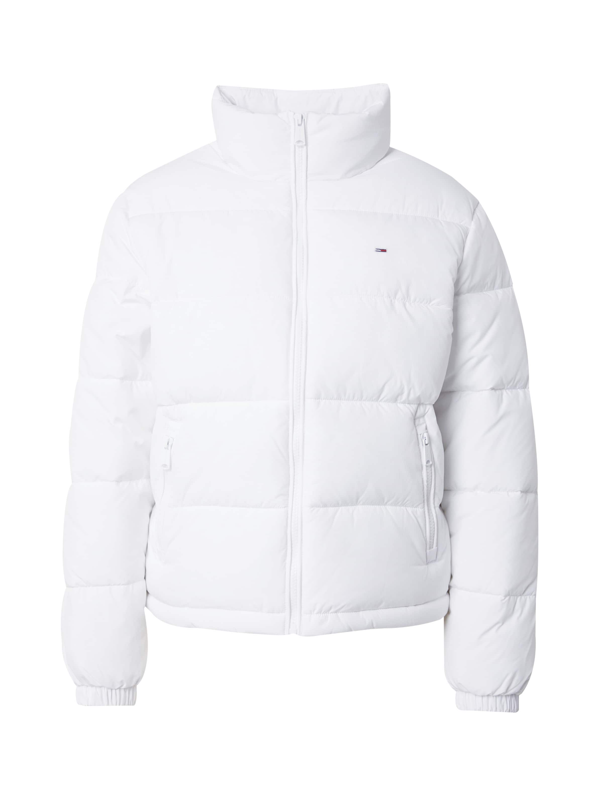 Tommy Jeans Φθινοπωρινό και ανοιξιάτικο μπουφάν 'ESSENTIAL' σε λευκό: μπροστά