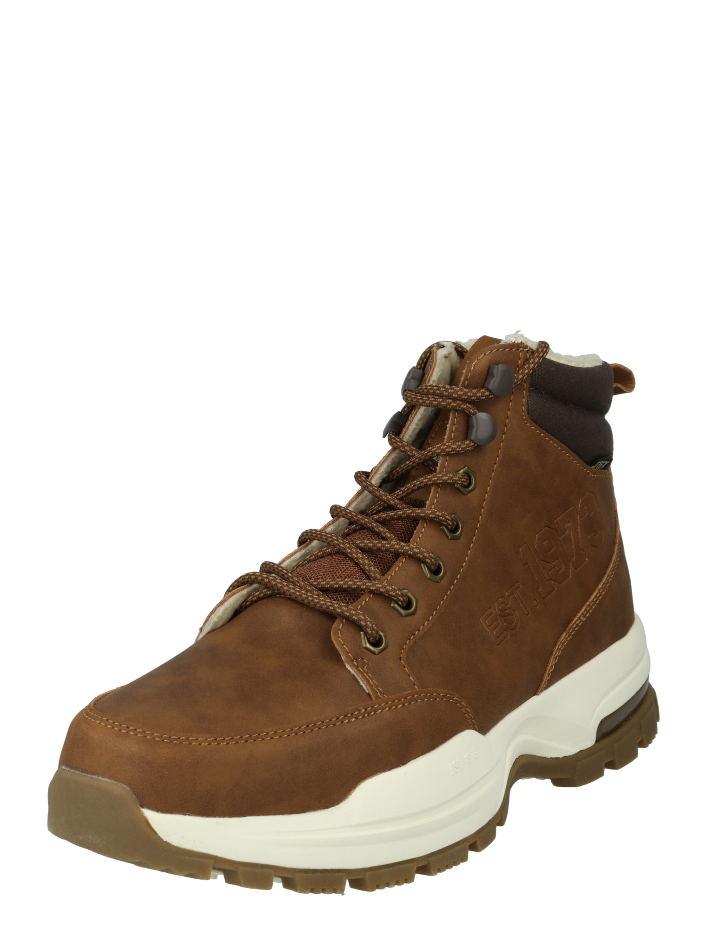 Bottines à lacets Dockers by Gerli en marron : devant