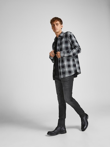 JACK & JONES - Skinny Calças de ganga 'Glenn' em preto