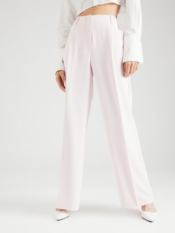 TAIFUN Wide leg Pleated Pants in Pink: front