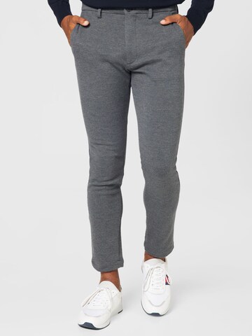 TOMMY HILFIGER Slimfit Broek 'Bleecker' in Grijs: voorkant