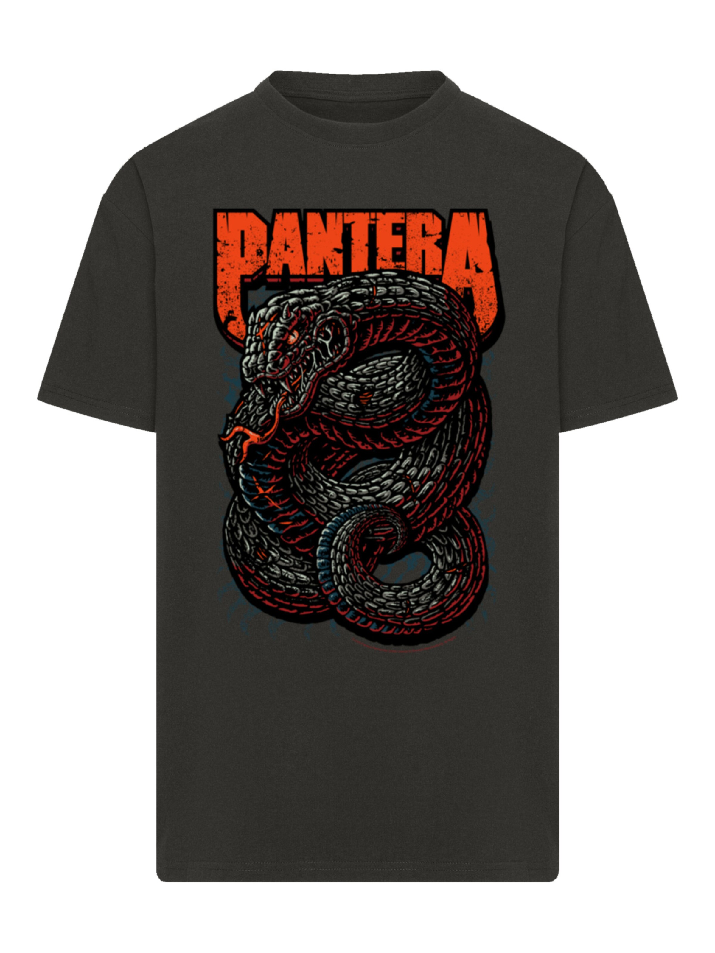 F4NT4STIC Shirt 'Pantera Venomous Snake' in Black: front